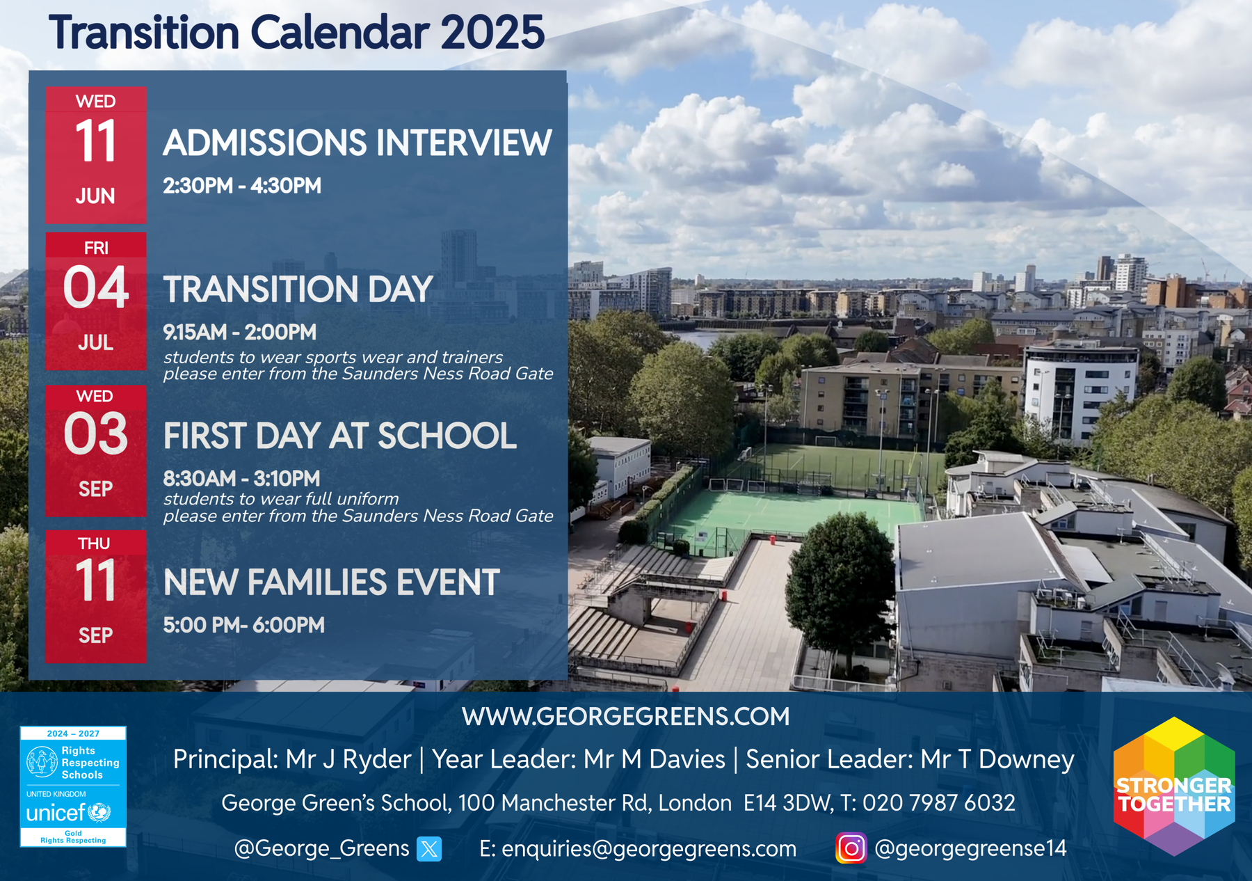 Transition Calendar 2025