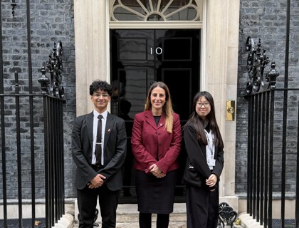 George Green’s School students meet the Prime Minister!