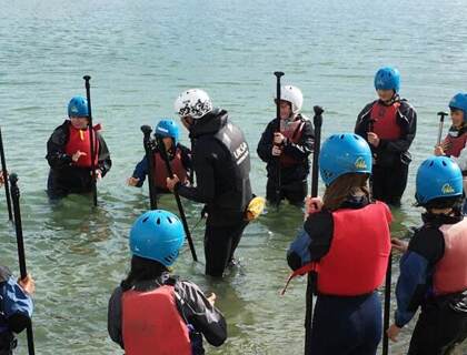 Year 8 Super-Sailors out at sea